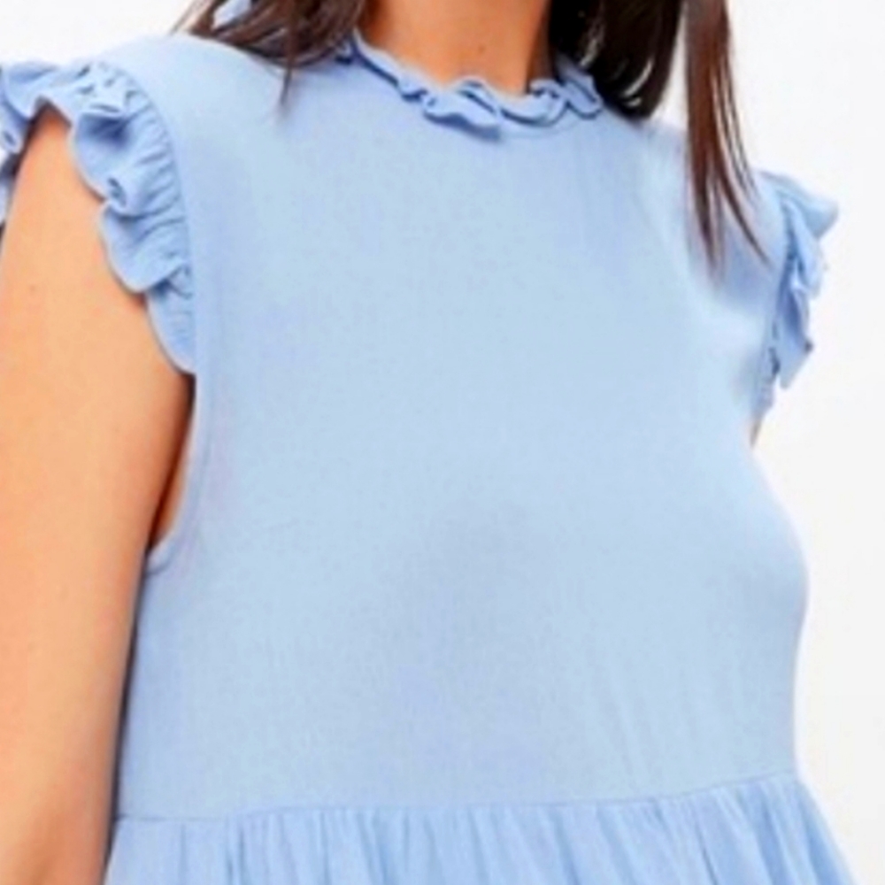 Urban outfitters baby blue babydoll dress